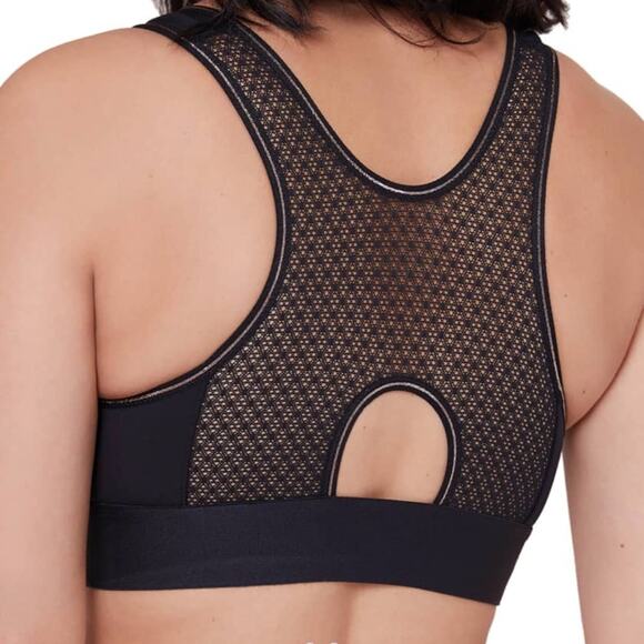 Simone Perele Women's Harmony Medium Impact Wireless Sports Bra Size Small Black - Picture 2 of 9